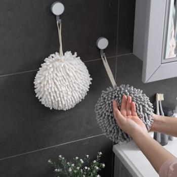 Großhandel B2B Aufhängbares Chenille-Handtuch Badezimmer